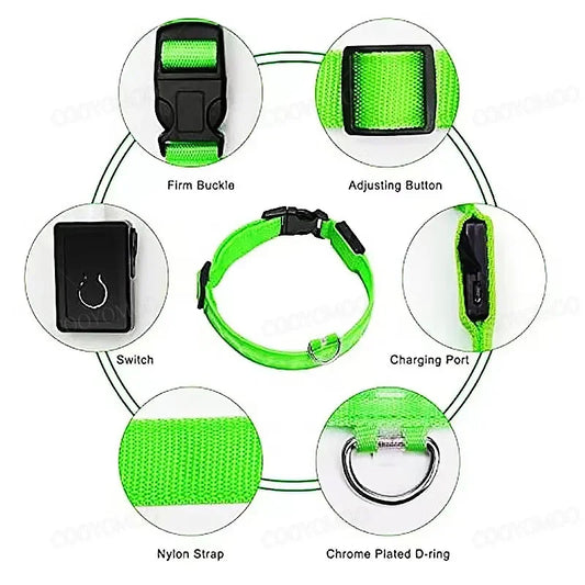 GlowPet™ LED Collar - Rechargeable