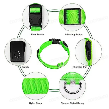 GlowPet™ LED Collar - Rechargeable